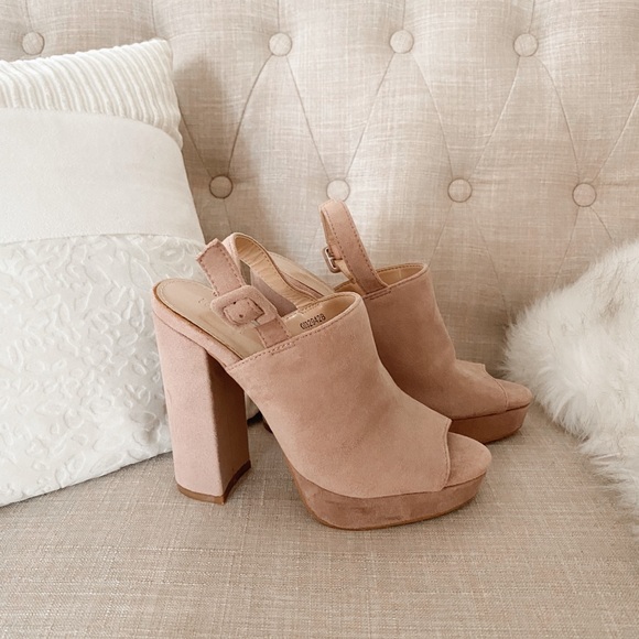 Pink Chunky Platform Heels - Picture 10 of 10